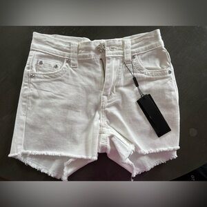 Stylish White Denim Women Shorts